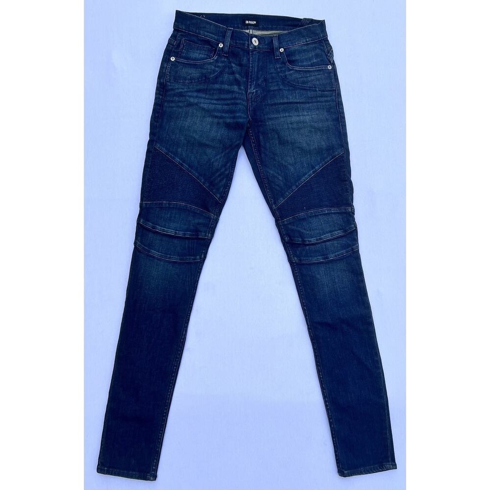 HUDSON JEANS Ethan Biker Skinny Blue Stretch Jeans Men's Size 29 NWT